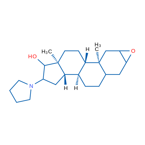 2a,3a-Epoxy-16b-(1-pyrrolidinyl)-5a-androstan-17b-ol
