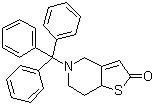 CAS 登录号：109904-26-9, 5,6,7,7a-四氢-5-(三苯甲基)噻吩并[3,2-c]吡啶酮