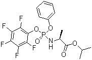 CAS 登录号：1334513-02-8, N-[(S)-(2,3,4,5,6-五氟苯氧基)苯氧基磷酰基]-L-丙氨酸异丙酯