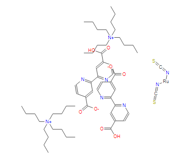 双(四丁基铵)二氢双(异硫氰酸)双(2,2'-二吡啶基-4,4'-二甲酸)钌(II)