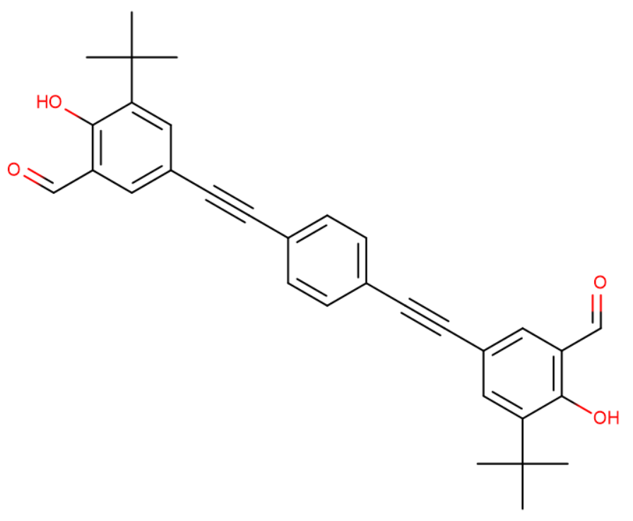 Benzaldehyde,3,3'-(1,4-phenylenedi-2,1-ethynediyl)bis[5-(1,1-dimethylethyl)-6-hydroxy-