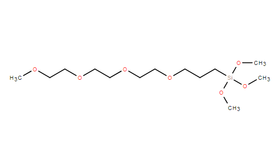  132388-45-5；(甲氧基三乙二醇醚基丙基)三甲氧基硅烷