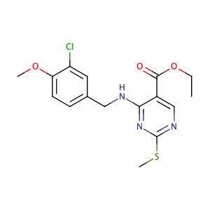 4-(3-氯-4-甲氧基苯氨基)-5-乙氧基羰基-2-甲基噻嘧啶