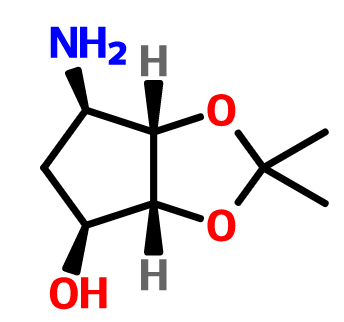 (3AR,4S,6R,6AS)-6-氨基四氢-2,2-二甲基-4H-环戊烯并-1,3-二氧杂环戊烷-4-醇