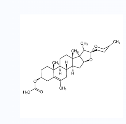 (25R)-6-甲基螺甾-5-烯-3beta-醇乙酸酯	