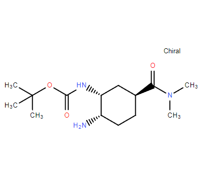 [(1R,2S,5S)-2-氨基-5-[(二甲基氨基)羰基]环己基]氨基甲酸叔丁酯