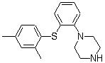 CAS # 508233-74-7, 1-[2-(2,4-Dimethylphenylsulfanyl)phenyl]piperazine, Lu AA 21004, Vortioxetine