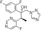 CAS 登录号：137234-62-9, 伏立康唑, (2R,3S)-2-(2,4-二氟苯基)-3-(5-氟嘧啶-4-基)-1-(1H-1,2,4-三唑-1-基)-2-丁醇