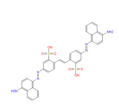 5463-64-9 4,4'-双(4-氨基-1-萘基偶氮)-2,2'-芪二磺酸