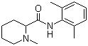 CAS 登录号：22801-44-1, 甲哌卡因, 甲哌卡因碱基, N-(2,6-二甲苯基)-1-甲基-2-哌啶甲酰胺
