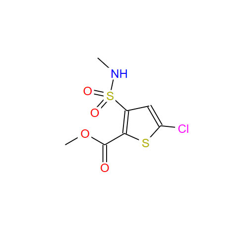5-氯-3-(N-甲基氨磺酰基)-噻吩-2-甲酸甲酯