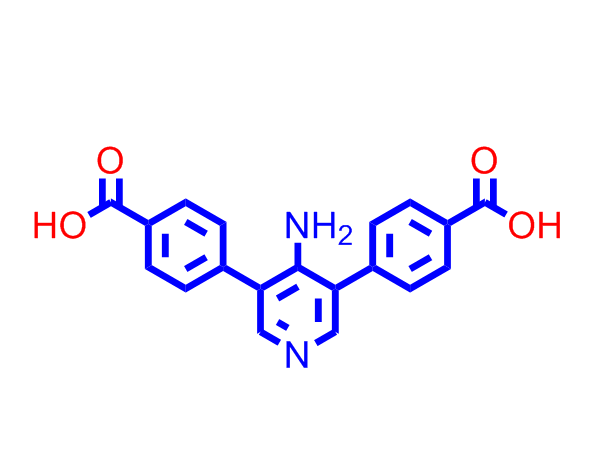 4-氨基-3,5-二(4-羧基苯基)吡啶