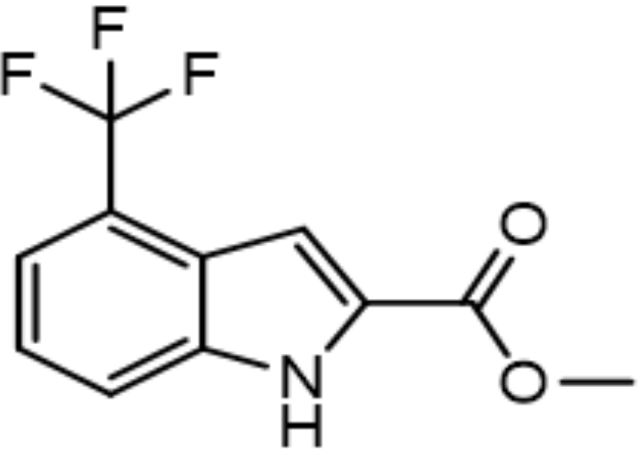实验室自产中间体4-三氟甲基-2-吲哚甲酸甲酯