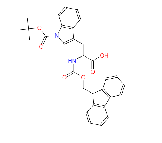 N-alpha-芴甲氧羰基-N-in-叔丁氧羰基-D-色氨酸 163619-04-3