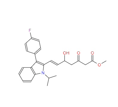 (E)-7-(3-(4-氟苯基)-1-异丙基-1H-吲哚-2-基)-3-羟基-5-氧代庚-6-烯酸甲酯
