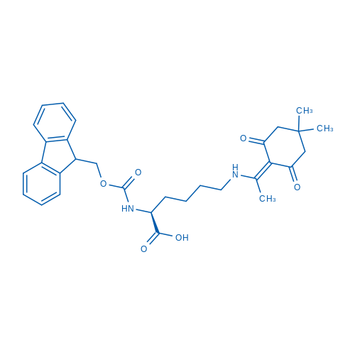 Fmoc-Lys(Dde)-OH，N-Fmoc-N'-[1-(4,4-二甲基-2,6-二氧代环己亚基)乙基]-D-赖氨酸