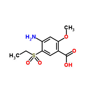 4-氨基-5-(乙基磺酰基)-2-甲氧基苯甲酸 中间体 71675-87-1