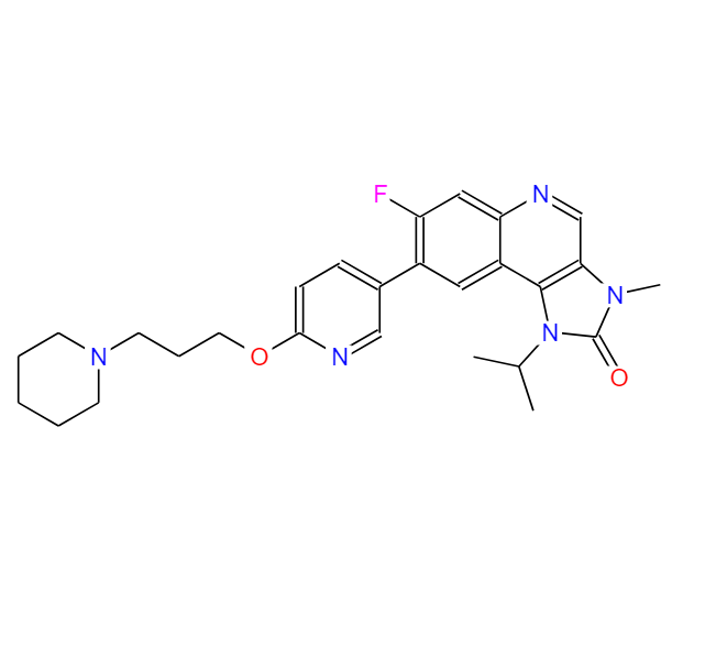7-氟-1-异丙基-3-甲基-8-(6-(3-(哌啶-1-基)丙氧基)吡啶-3-基)-1H-咪唑并[4,5-C]喹啉-2(3H)-酮