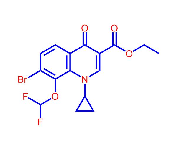 7-溴-1-环丙基-8-二氟甲氧基-1,4-二氢-4-氧代喹啉-3-羧酸乙酯194805-07-7