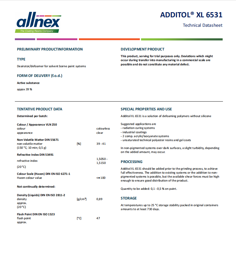 泰国湛新分散剂AdditolXL6521进口分散剂6521