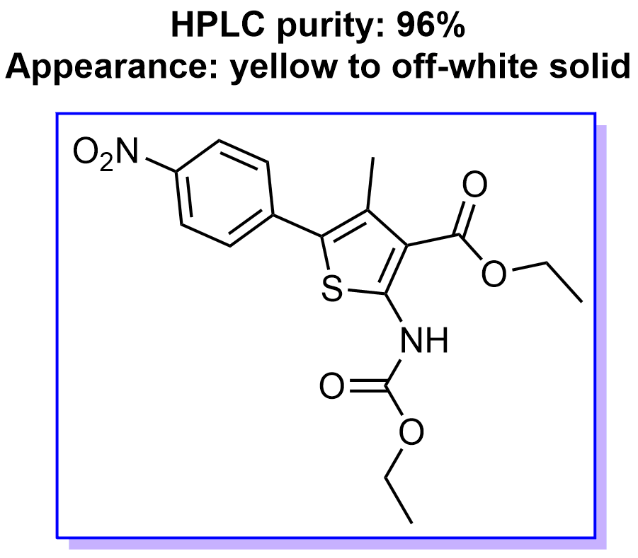 2-((乙氧基羰基)氨基)-4-甲基-5-(4-硝基苯基)噻吩-3-羧酸乙酯 308831-93-8