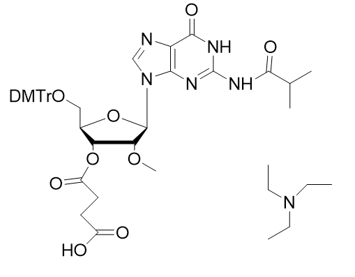 DMTr-2'-O-Me-rG(iBu)-3'-succinate Phosphoramidite,TEA salt