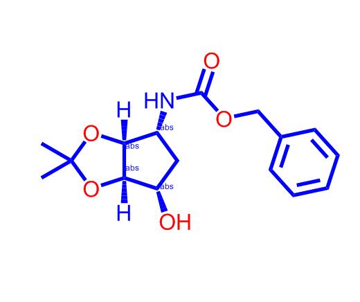 N-[(3aS,4R,6S,6aR)-四氢-6-羟基-2,2-二甲基-4H-环戊烯并-1,3-二氧戊环-4-基]氨基甲酸苄酯274693-53-7
