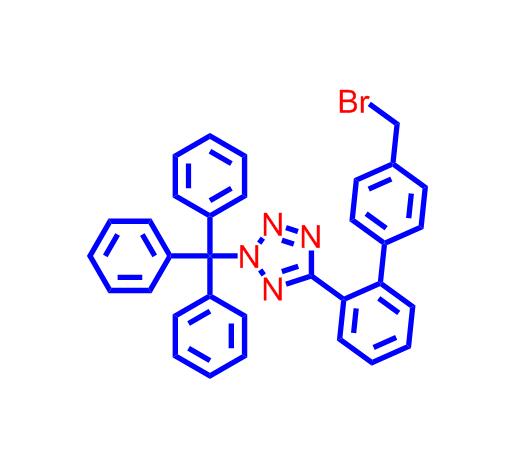 5-[4'-(溴甲基)-[1,1'-联苯]-2-基]-2-(三苯基甲基)-2H-四氮唑133051-88-4