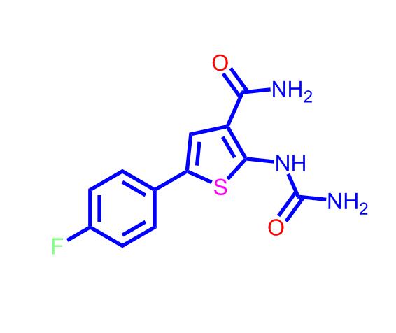 5-(4-氟苯基)-2-脲基噻吩-3-甲酰胺507475-17-4