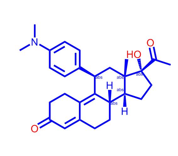 11β-[4-(N,N-二甲基氨基)-苯基]-17α-羟基-19-去甲孕甾-4,9-二烯-3,20-二酮159811-51-5