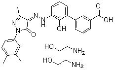 CAS 登录号：496775-62-3, 艾曲波帕乙醇胺