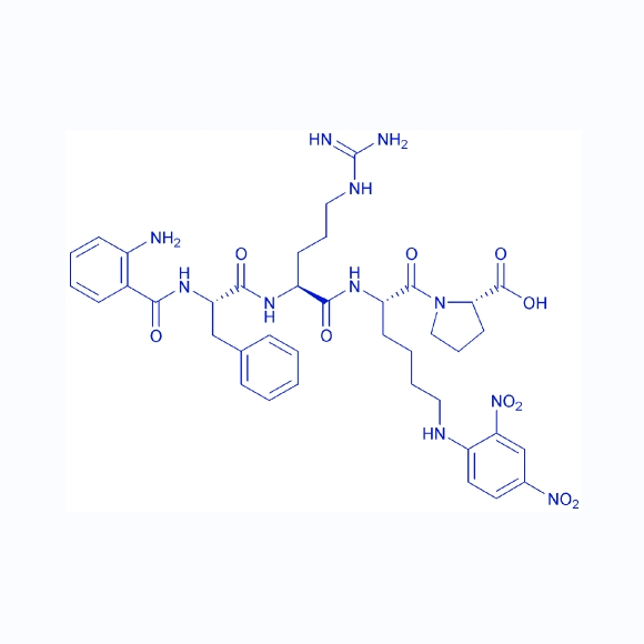血管紧张素I转换酶(ACE,ACE2)底物多肽Abz-FR-K(Dnp)-P/500799-61-1/Abz-Phe-Arg-Lys(Dnp)-Pro-OH