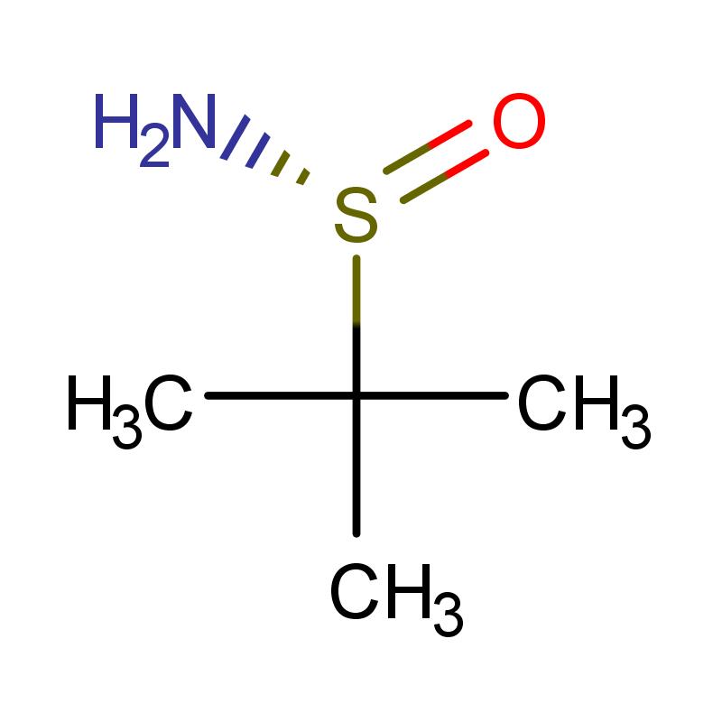 196929-78-9 (R)-(+)-叔丁基亚磺酰胺 结构式图片
