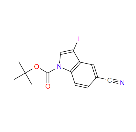 864685-26-7 1-叔丁氧羰基-5-氰基-3-碘吲哚