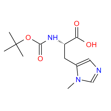61070-22-2；N-叔丁氧羰基-3-甲基-L-组氨酸；N-[(tert-Butoxy)carbonyl]-3-methyl-L-histidine