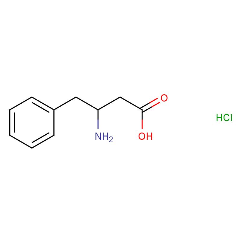 145149-50-4 (R)-3-氨基-4-苯基丁酸盐酸盐 结构式图片