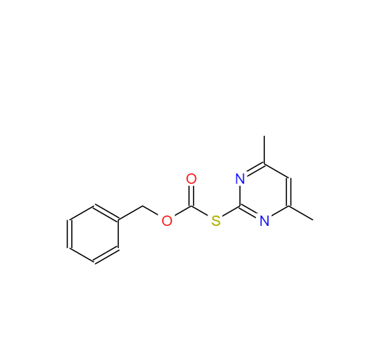 4,6-二甲基嘧啶-2-硫基甲酸苄酯