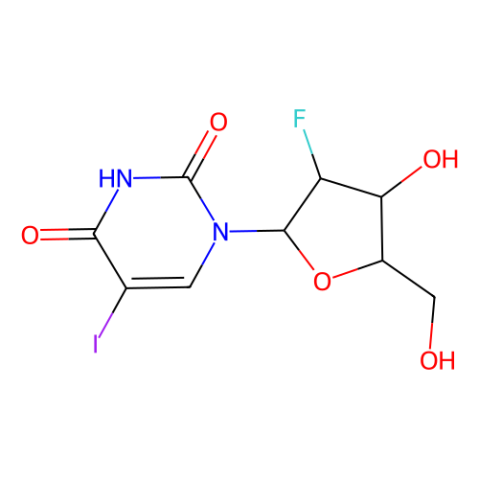 aladdin 阿拉丁 D122949 1-(2-脱氧-2-氟-β-D-阿拉伯呋喃基)-5-碘尿嘧啶 69123-98-4 98%