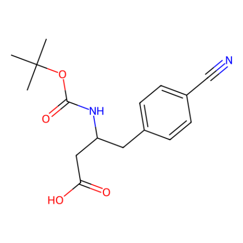 aladdin 阿拉丁 I134901 Boc-(R)-3-氨基-4-(4-氰基-苯基)-丁酸 269726-86-5 ≥98.0%