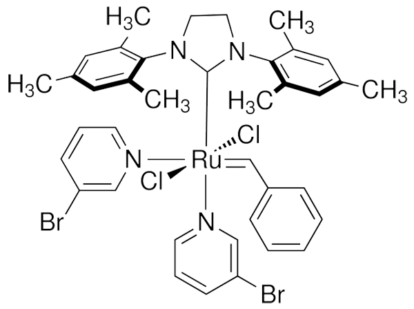 aladdin 阿拉丁 D139410 二氯[1,3-双(2,4,6-三甲基苯基)-2-咪唑烷亚基](亚苄基)双(3-溴吡啶)钌(II) 900169-53-1 97%