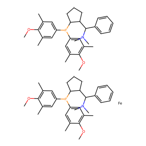 aladdin 阿拉丁 S464300 (Sp,S’p)-1,1’-双[双(4-甲氧基-3,5-二甲苯基)膦基]-2,2’-双[(R)-α-(二甲氨基)苯甲基]二茂铁 494227-37-1 ≥97%