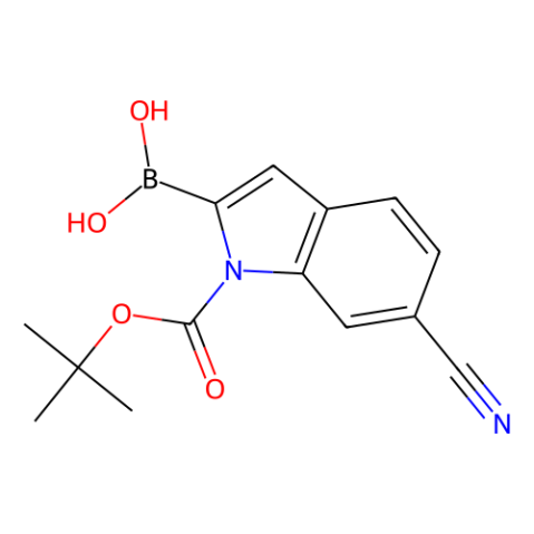 aladdin 阿拉丁 B335159 1-BOC-6-氰基吲哚-2-硼酸（含不等量酸酐） 913835-67-3 97%