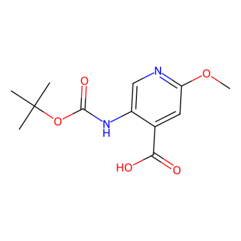 aladdin 阿拉丁 T175241 5-(叔丁氧羰基氨基)-2-甲氧基吡啶-4-羧酸 183741-86-8 97%