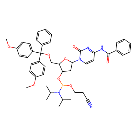 aladdin 阿拉丁 D120144 DMT-dC(bz)亚磷酰胺单体 102212-98-6 99%