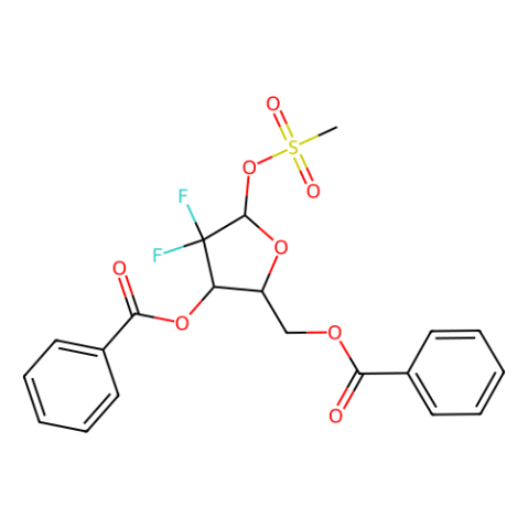 aladdin 阿拉丁 R190178 2-脱氧-2,2-二氟-D-赤式-五呋喃糖-3,5-二苯甲酯-1-甲磺酸酯 122111-11-9 ≥98%（mixture of α+β isomers）