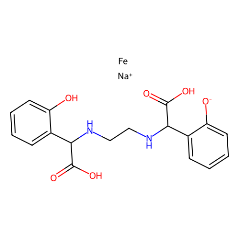 aladdin 阿拉丁 E305106 乙二胺二邻羟苯基大乙酸铁钠 16455-61-1 Fe含量6%