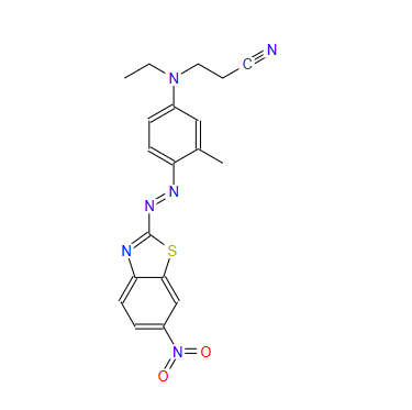 16586-42-8；分散红 2B；3-[ethyl[3-methyl-4-[(6-nitrobenzothiazol-2-yl)azo]phenyl]amino]propiononitrile