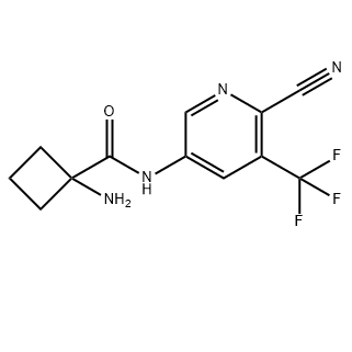 1-氨基-N-[6-氰基-5-(三氟甲基)-3-吡啶基]-环丁烷甲酰胺 1950587-17-3