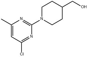 [1-(4-Chloro-6-methyl-pyrimidin-2-yl)-piperidin-4-yl]-methanol Structure