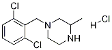 1-(2,6-Dichloro-benzyl)-3-methyl-piperazine hydrochloride 구조식 이미지